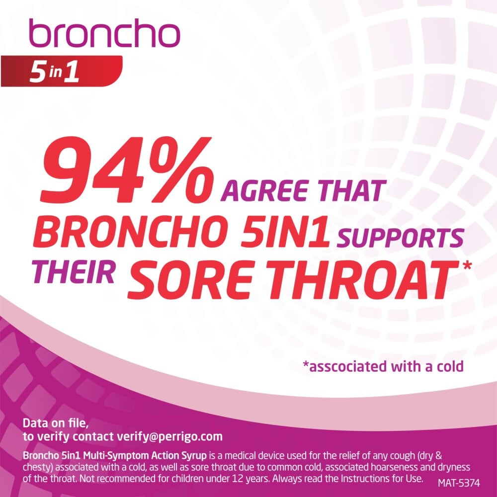 Broncho 5 in 1 Multi Symptom Action Syrup - 200ml