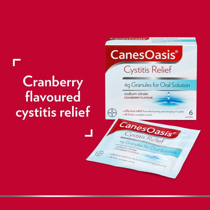 Canesten CanesOasis Cystitis Relief - 6 Sachets