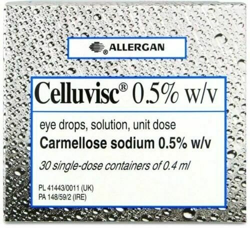 Celluvisc 0.5% Eye Drops - 30 Unit Dose product image - Fusion Pharmacy UK