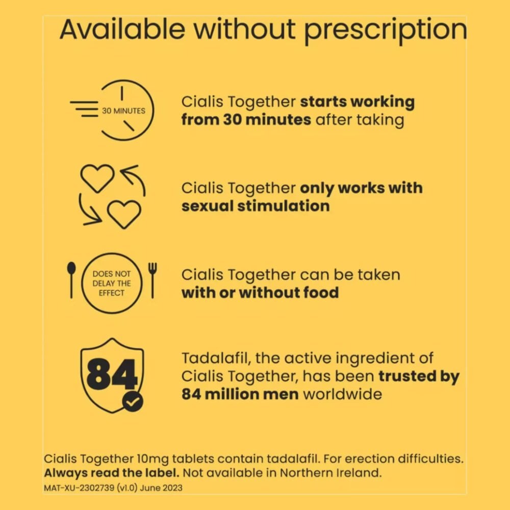 Cialis Together 10mg - 8 Tablets