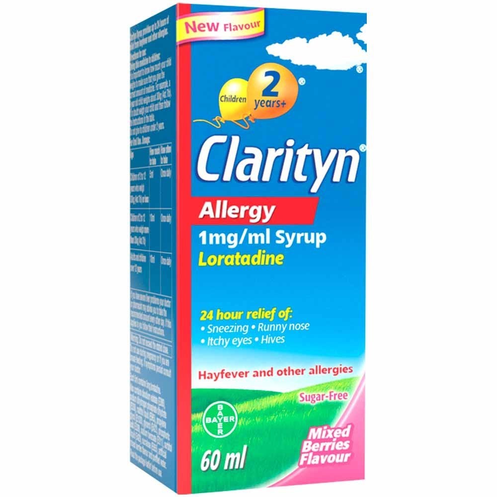 Clarityn Allergy Syrup Kids Mixed Berry - 60ml