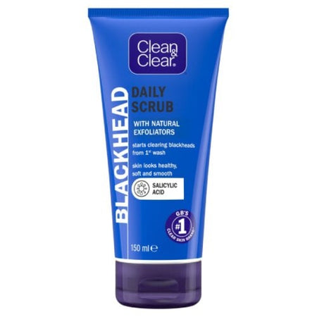 Clean & Clear Blackhead Clearing Daily Scrub - 150ml product image - Fusion Pharmacy UK