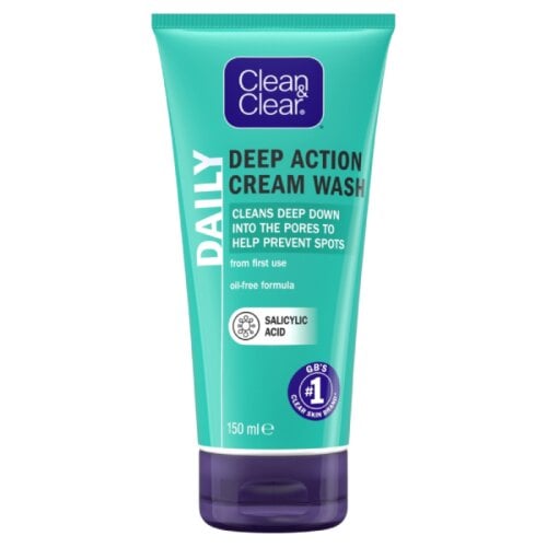 Clean & Clear Deep Action Cream Wash - 150ml product image - Fusion Pharmacy UK