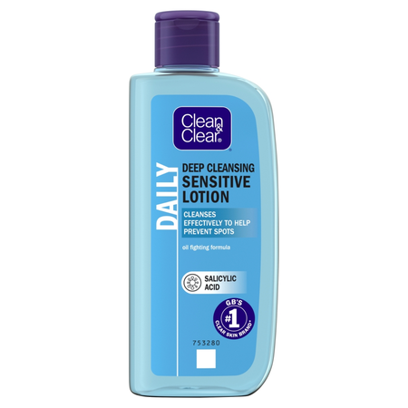 Clean & Clear Deep Cleansing Lotion Sensitive - 200ml product image - Fusion Pharmacy UK