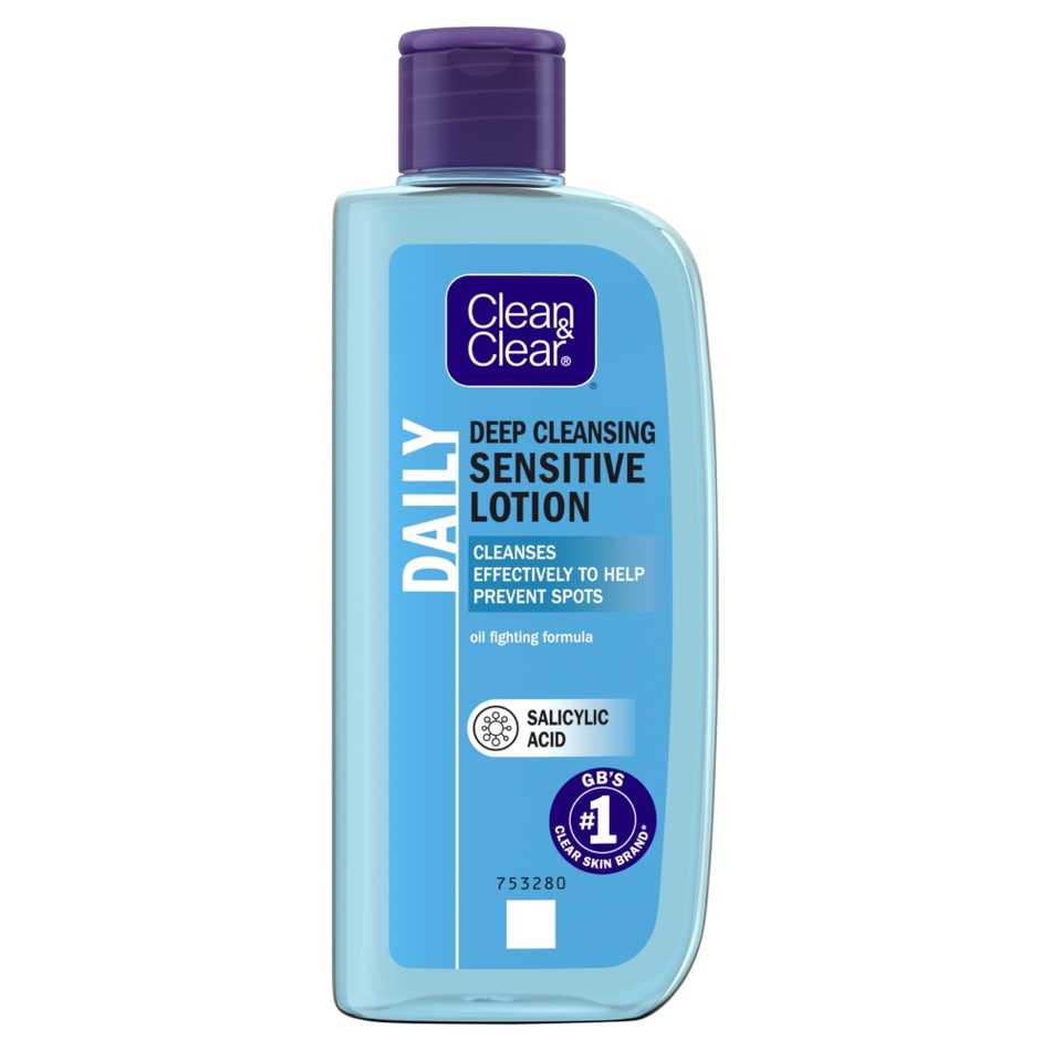 Clean & Clear Deep Cleansing Lotion Sensitive - 200ml product image - Fusion Pharmacy UK