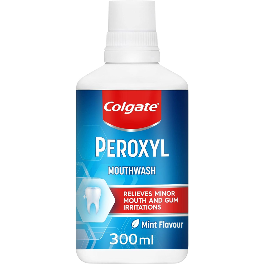 Colgate Peroxyl Medicated Mouthwash - 300ml product image - Fusion Pharmacy UK