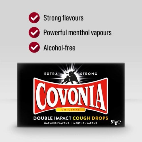 Covonia Double Impact Cough Drops Original - 51g