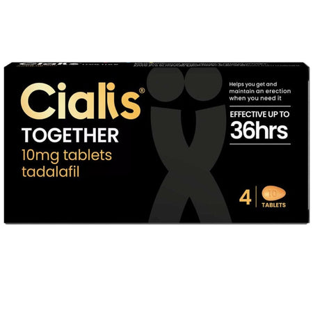 Cialis Together 10mg - 4 Tablets product image - Fusion Pharmacy UK