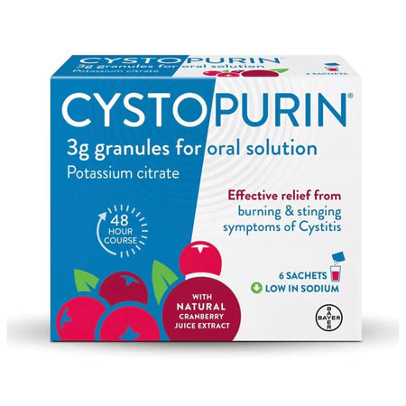 Cystopurin 3g Granules With Natural Cranberry Juice Extract - 6 Sachets product image - Fusion Pharmacy UK