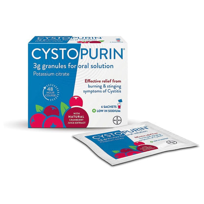 Cystopurin 3g Granules With Natural Cranberry Juice Extract - 6 Sachets