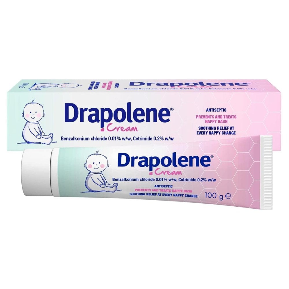 Drapolene Antiseptic Nappy Rash Cream - 100g product image - Fusion Pharmacy UK