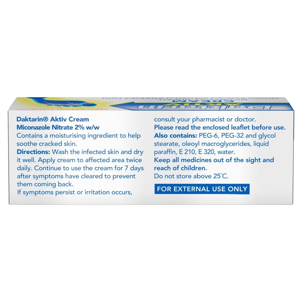 Daktarin Aktiv (Miconazole) Cream - 15g