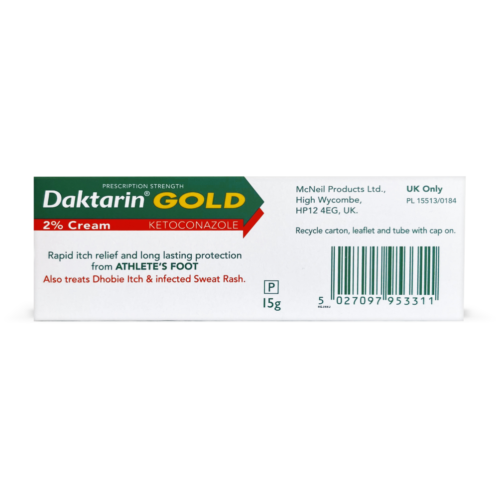 Daktarin Gold (Ketoconazole) 2% Cream - 15g