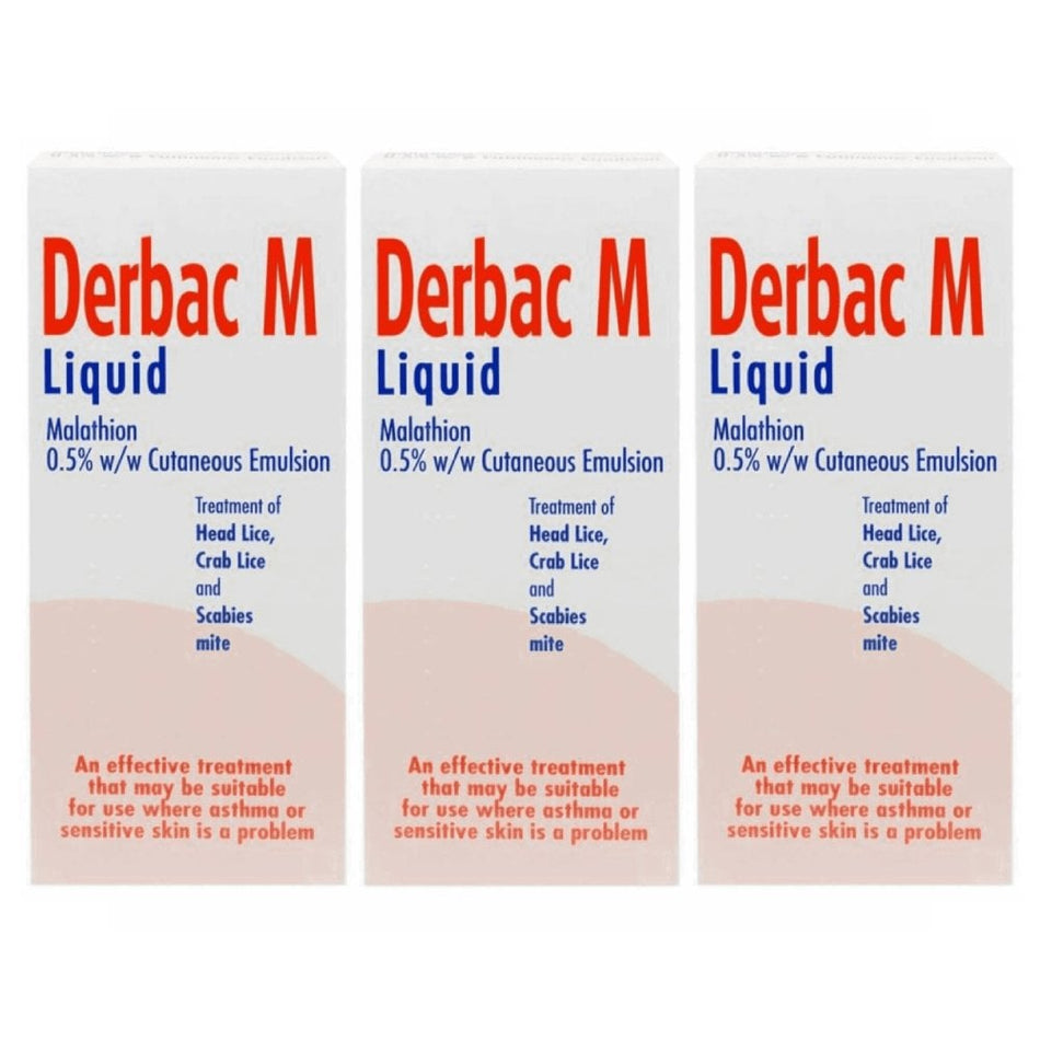 Derbac M Liquid - 150ml - 3 Packs product image - Fusion Pharmacy UK