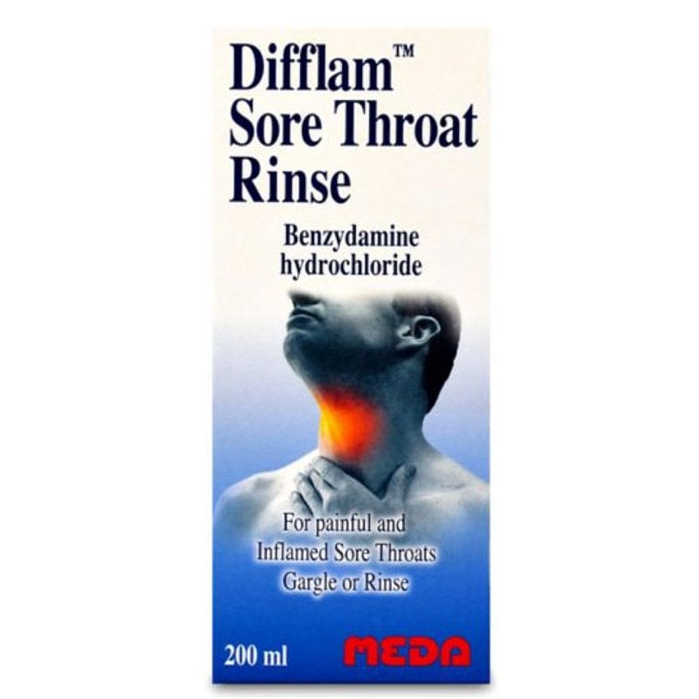Difflam Sore Throat Rinse - 200ml product image - Fusion Pharmacy UK