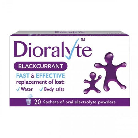 Dioralyte Blackcurrant - 20 Sachets product image - Fusion Pharmacy UK