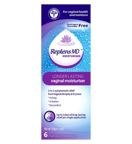 Replens MD Longer Lasting Vaginal Moisturiser 5.9g - 6 Applicators product image - Fusion Pharmacy UK