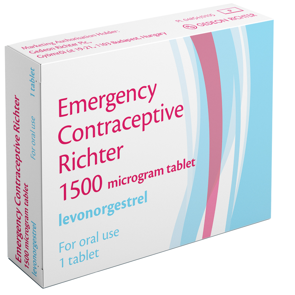 Emergency Contraceptive Richter 1500mcg - 1 Tablet product image - Fusion Pharmacy UK