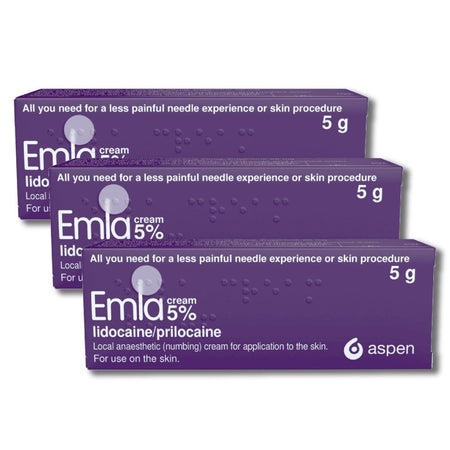 EMLA Cream 5% - 5g - 3 Packs product image - Fusion Pharmacy UK