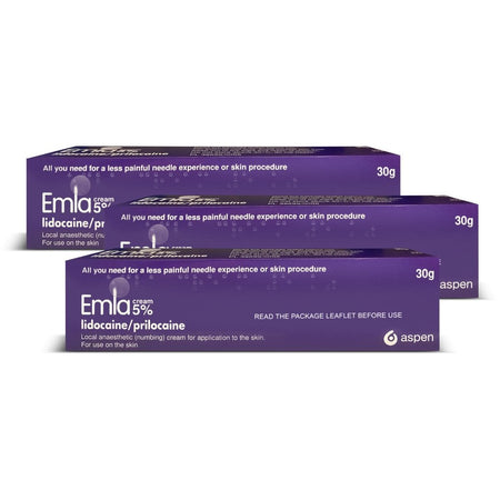 EMLA Cream 5% - 30g - 3 Packs product image - Fusion Pharmacy UK