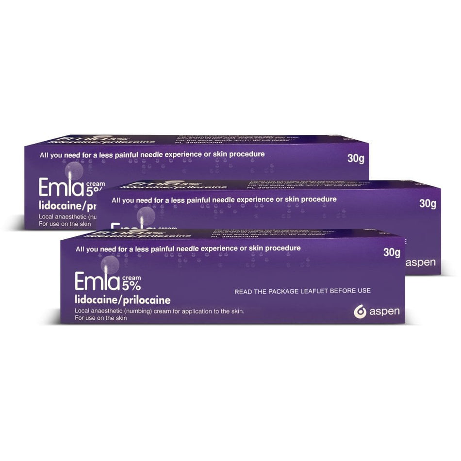 EMLA Cream 5% - 30g - 3 Packs product image - Fusion Pharmacy UK