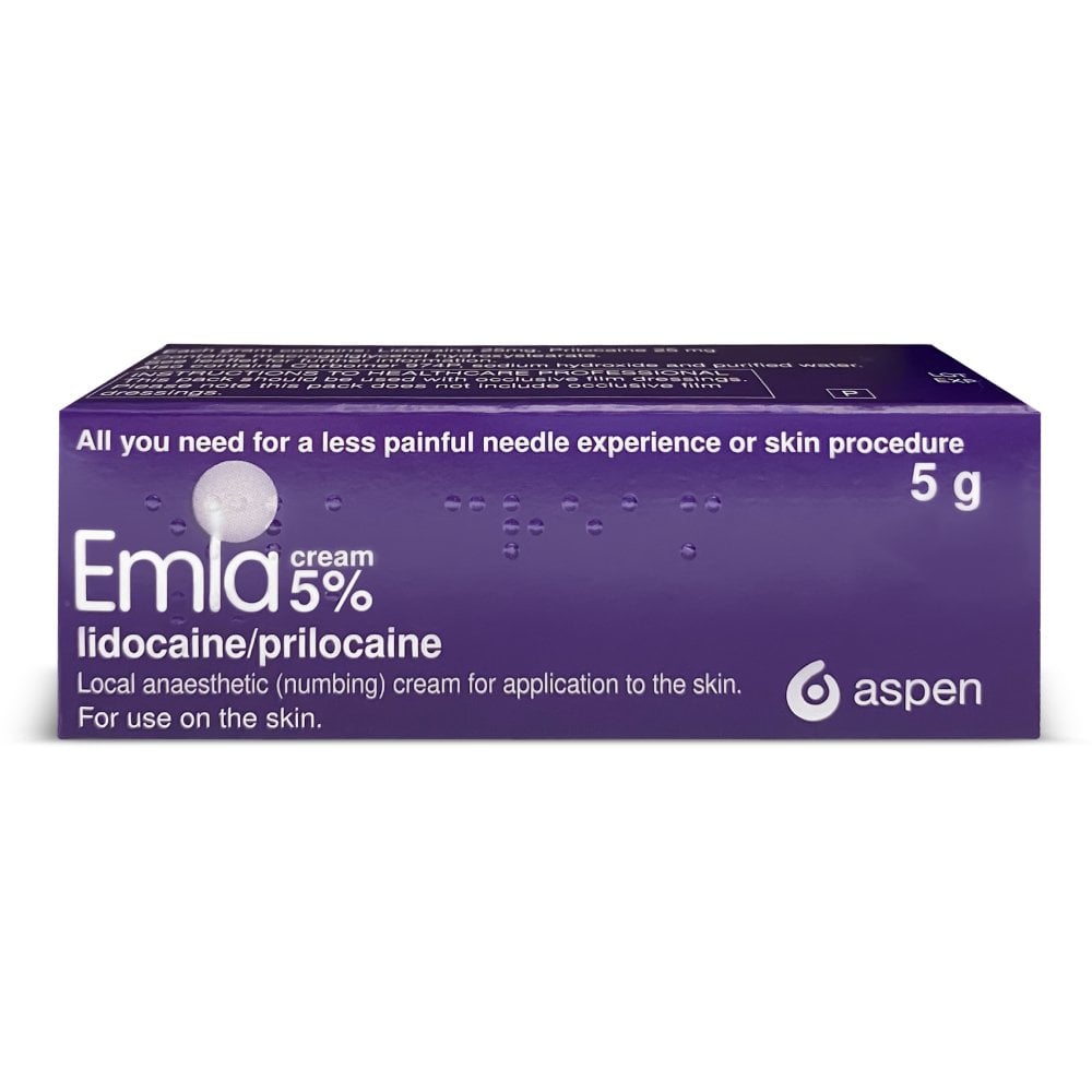 EMLA Cream 5% - 5g product image - Fusion Pharmacy UK