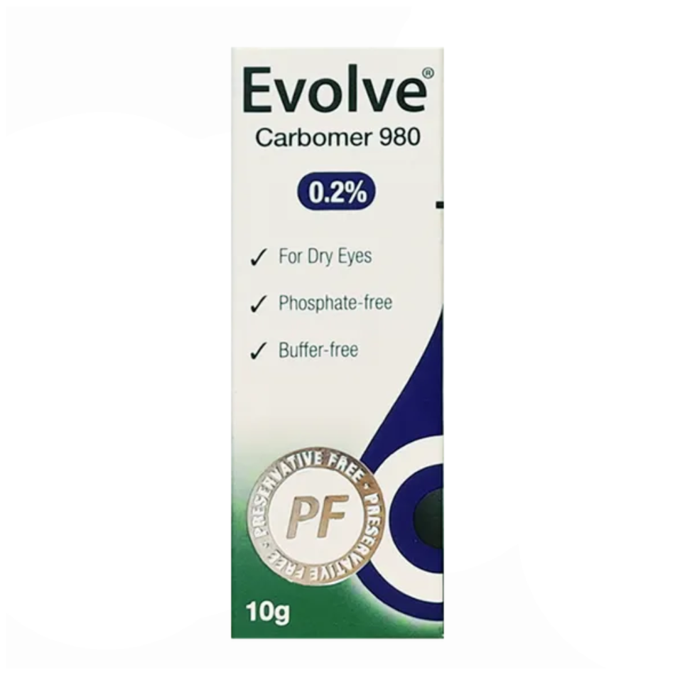 Evolve Carbomer 980 Eye Drops - 0.2% 10g product image - Fusion Pharmacy UK