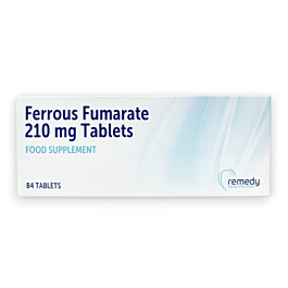 Ferrous Fumarate 210mg - 84 Tablets product image - Fusion Pharmacy UK