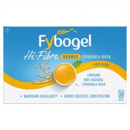 Fybogel Hi-Fibre Orange Ispaghula Husk Fibre Drink - 30 Sachets product image - Fusion Pharmacy UK
