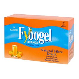 Fybogel Orange Natural Fibre Drink - 30 Sachets product image - Fusion Pharmacy UK