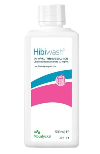 Hibiwash (Hibiscrub) Antimicrobial Skin Cleanser - 500ml product image - Fusion Pharmacy UK