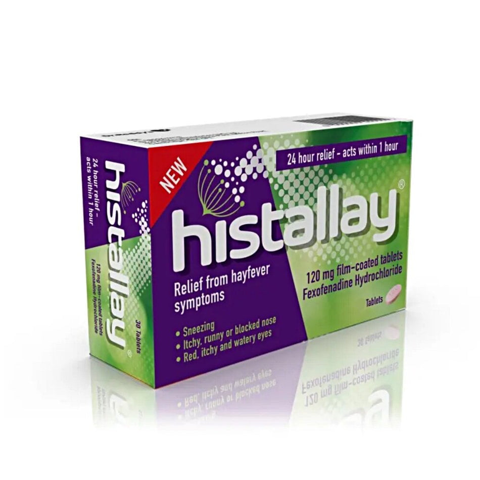 Histallay Fexofenadine 120mg - 30 Tablets product image - Fusion Pharmacy UK