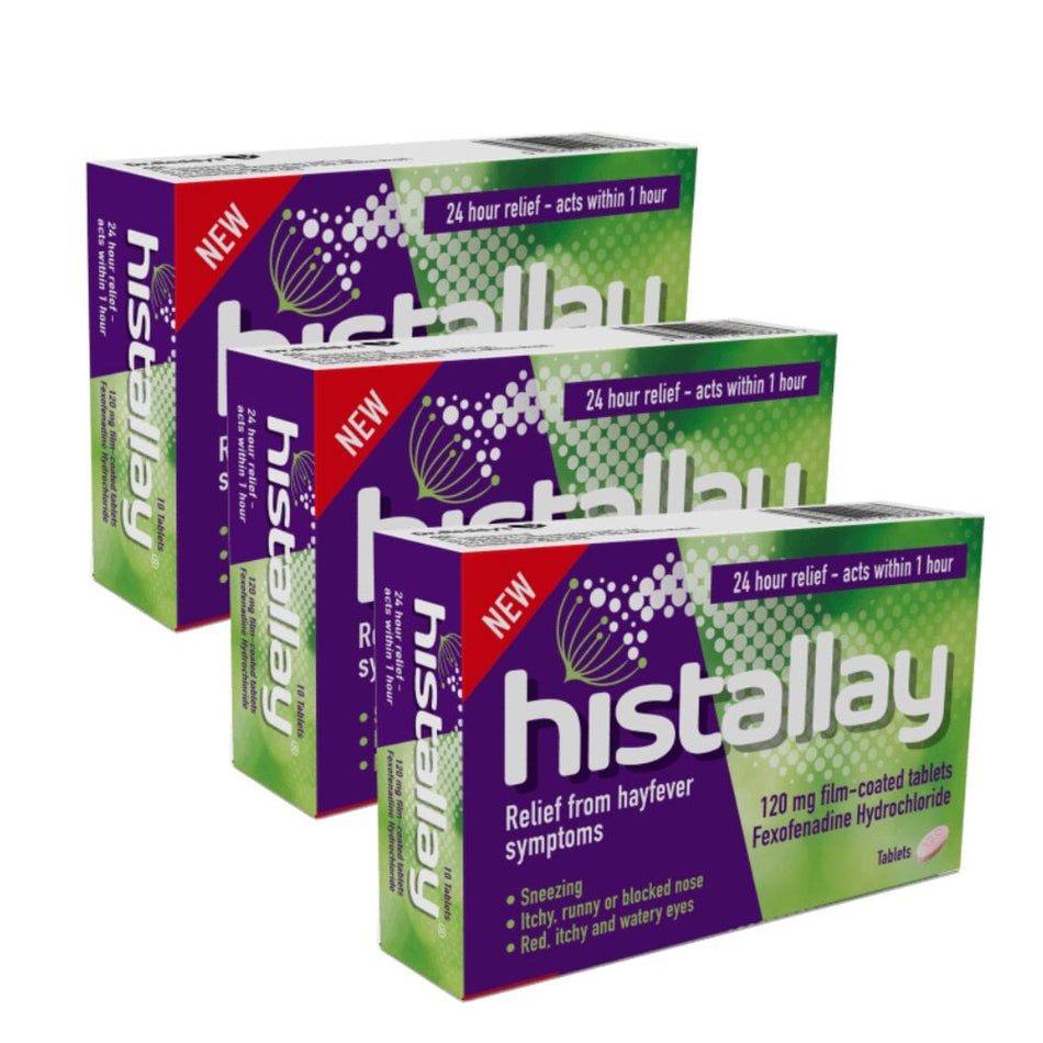 Histallay Fexofenadine 120mg - 30 Tablets - 3 Packs product image - Fusion Pharmacy UK