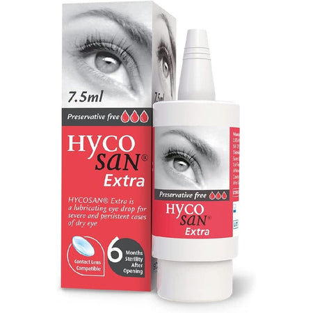 Hycosan Extra 0.2% Eye Drops - 7.5ml product image - Fusion Pharmacy UK