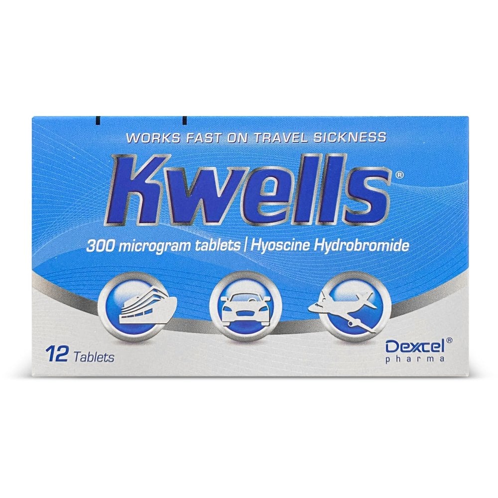 Kwells Travel Sickness - 12 Tablets product image - Fusion Pharmacy UK