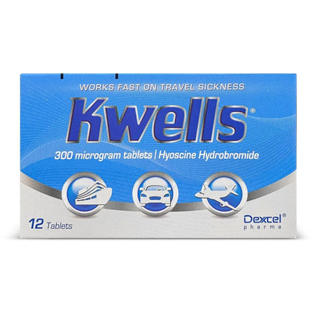 Kwells Travel Sickness - 12 Tablets product image - Fusion Pharmacy UK