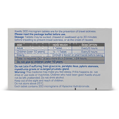 Kwells Travel Sickness - 12 Tablets - 4 Packs