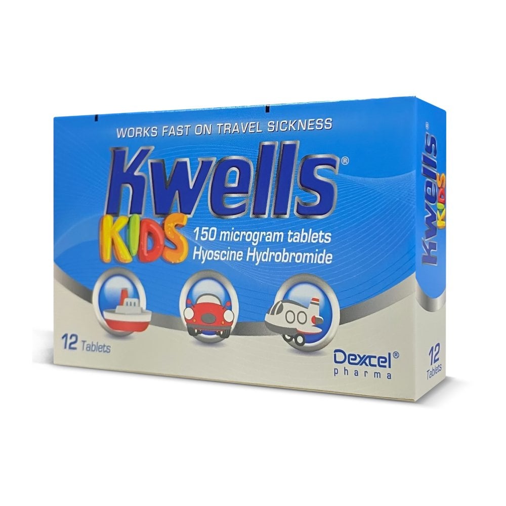 Kwells Kids Travel Sickness - 12 Tablets product image - Fusion Pharmacy UK