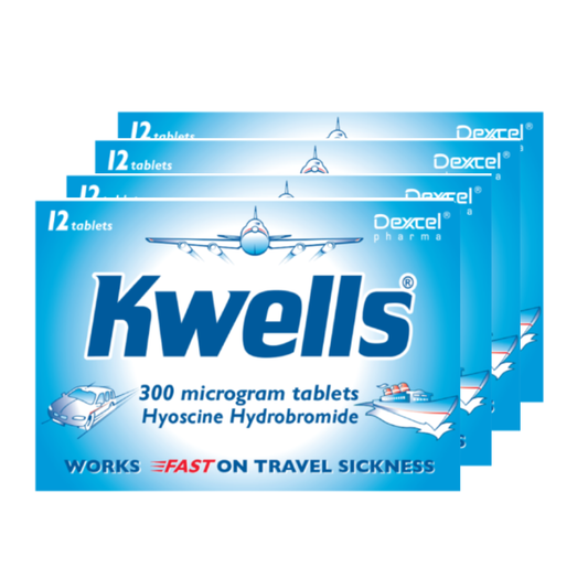 Kwells Travel Sickness - 12 Tablets - 4 Packs