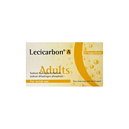 Lecicarbon A 10 Suppositories product image - Fusion Pharmacy UK