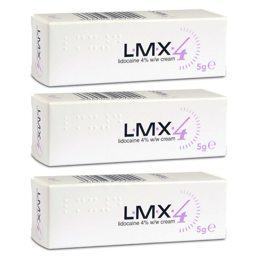 LMX4 Lidocaine 4% Cream - 5g - 3 Packs