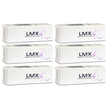 LMX4 Lidocaine 4% Cream - 5g - 6 Packs product image - Fusion Pharmacy UK