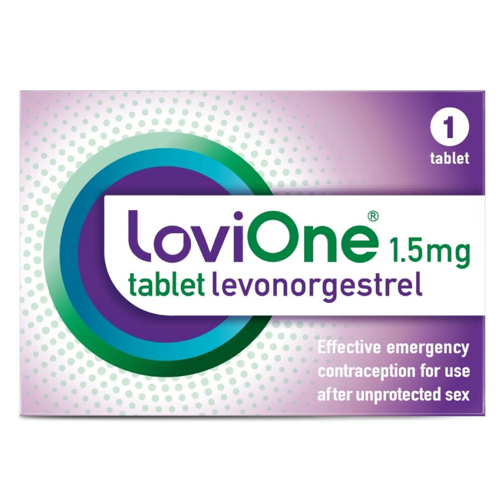LoviOne Levonorgestrel 1.5mg Emergency Contraception "The Morning After Pill" product image - Fusion Pharmacy UK