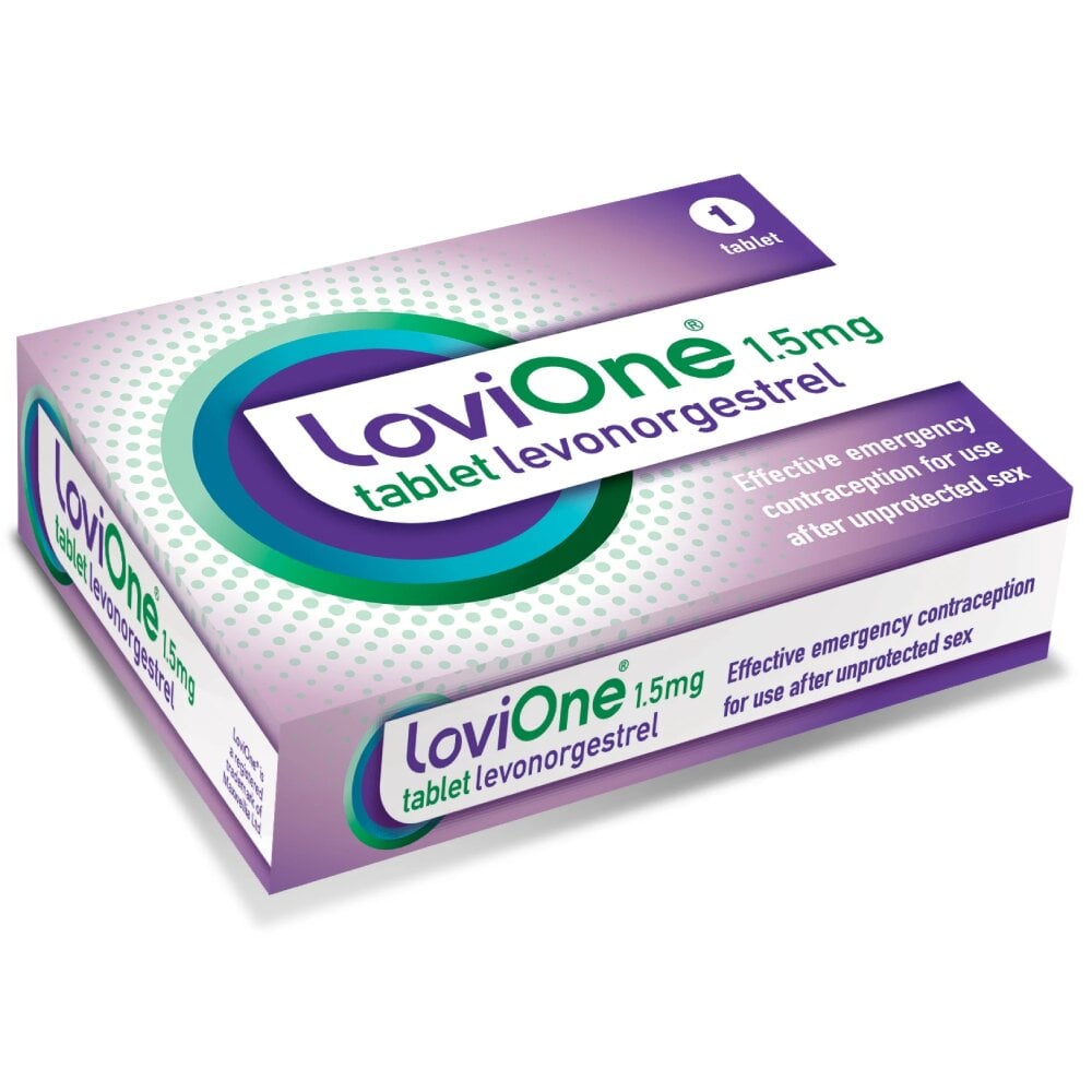LoviOne Levonorgestrel 1.5mg Emergency Contraception "The Morning After Pill"