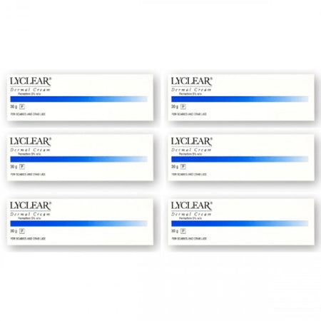 Lyclear Dermal Cream Permethrin 5% - 30g - 6 Packs product image - Fusion Pharmacy UK