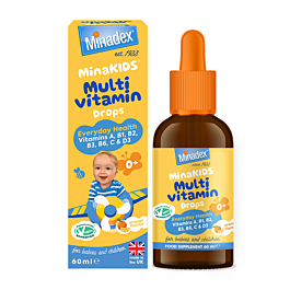 Minadex MinaKIDS Multivitamin Drops - 60ml product image - Fusion Pharmacy UK