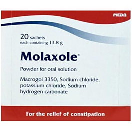 Molaxole Powder for Oral Solution - 20 Sachets product image - Fusion Pharmacy UK