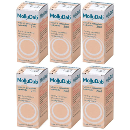 MolluDab Solution (5% Potassium Hydroxide) - 2ml - 6 Packs product image - Fusion Pharmacy UK