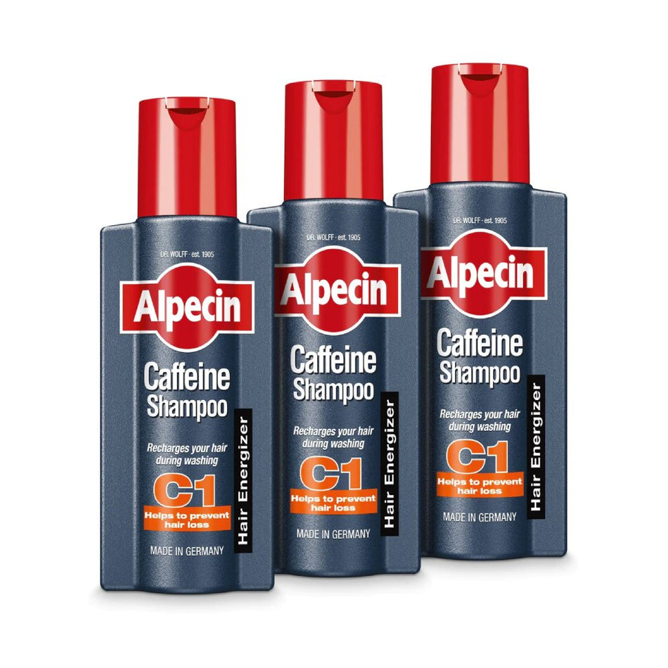 Alpecin C1 Caffeine Shampoo - 250ml - 3 Packs