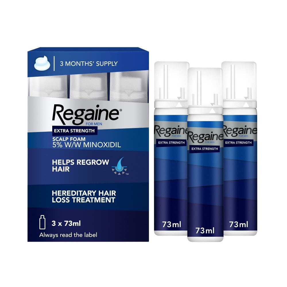 Regaine For Men Extra Strength Scalp Foam - Six Months Supply - 73ml